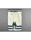 Milwaukee Bucks White Shorts