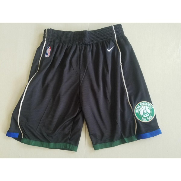 Milwaukee Bucks Black Shorts