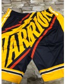 Golden State Warriors Black Shorts