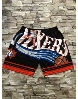 Philadelphia 76ers Black Shorts