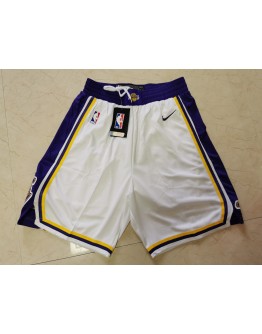 Los Angeles Lakers White Shorts