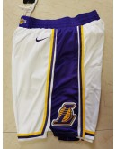 Los Angeles Lakers White Shorts