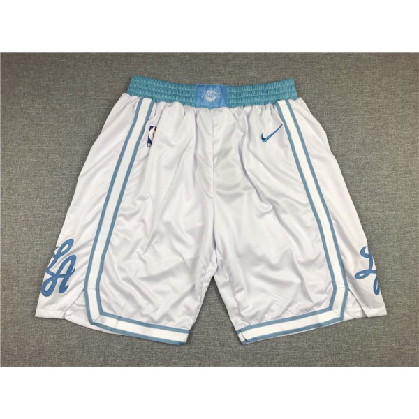 Los Angeles Lakers White Shorts