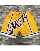 Los Angeles Lakers Yellow Shorts