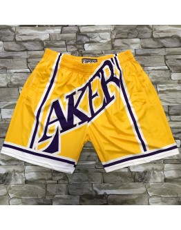 Los Angeles Lakers Yellow Shorts