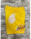 Los Angeles Lakers Yellow Shorts