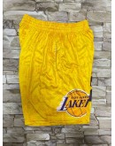 Los Angeles Lakers Yellow Shorts