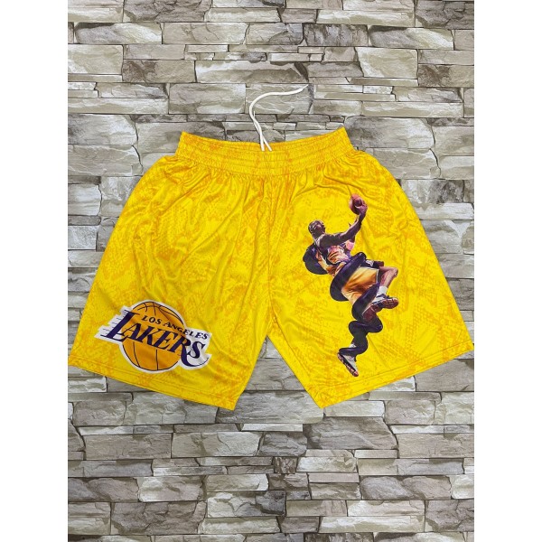 Los Angeles Lakers Yellow Shorts