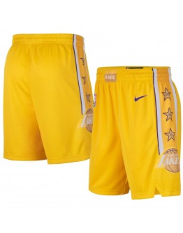 Los Angeles Lakers Yellow Shorts