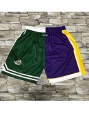 Los Angeles Lakers Green & Purple Shorts