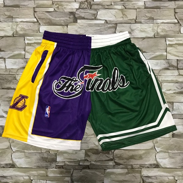 Los Angeles Lakers Green & Purple Shorts