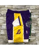 Los Angeles Lakers Green & Purple Shorts