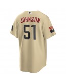 Randy Johnson Arizona Diamondbacks Nike City Connect Replica Player Jersey - Sand