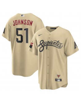 Randy Johnson Arizona Diamondbacks Nike City Connect Replica Player Jersey - Sand