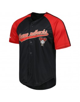 Arizona Diamondbacks Stitches Team Button-Down Raglan Replica Jersey - Red