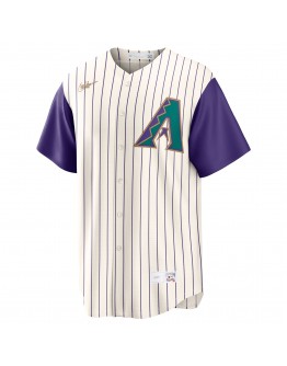 Luis Gonzalez Arizona Diamondbacks Nike Alternate Cooperstown Collection Player Jersey - Cream/Purple