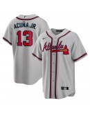 Ronald Acuna Jr. Atlanta Braves Nike Road Replica Player Name Jersey - Gray