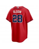 Matt Olson Atlanta Braves Nike Alternate Replica Player Jersey - Red