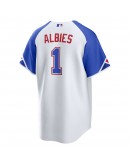 Ozzie Albies Atlanta Braves Nike 2023 City Connect Replica Player Jersey - White