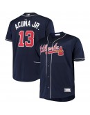 Ronald Acuna Jr. Atlanta Braves Big & Tall Replica Player Alternate Jersey - Navy