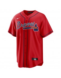 Atlanta Braves Nike Alternate Replica Team Jersey - Red