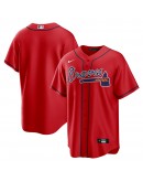 Atlanta Braves Nike Alternate Replica Team Jersey - Red