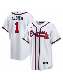 Ozzie Albies Atlanta Braves Nike Home Replica Player Name Jersey - White