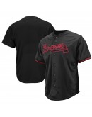 Atlanta Braves Big & Tall Pop Fashion Jersey - Black/Red