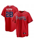 Matt Olson Atlanta Braves Nike Alternate Replica Player Jersey - Red