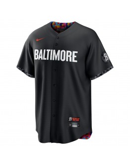 Cedric Mullins Baltimore Orioles Nike 2023 City Connect Replica Player Jersey - Black