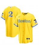 Xander Bogaerts Boston Red Sox Nike City Connect Replica Player Jersey - Gold/Light Blue