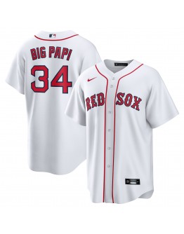 David Ortiz Boston Red Sox Nike Big Papi Replica Jersey - White