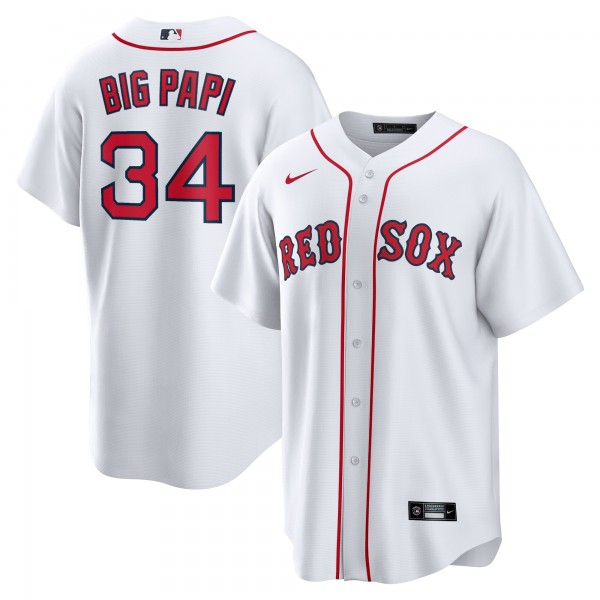 David Ortiz Boston Red Sox Nike Big Papi Replica Jersey - White