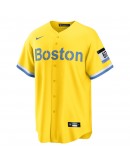 Xander Bogaerts Boston Red Sox Nike City Connect Replica Player Jersey - Gold/Light Blue