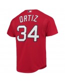 David Ortiz Boston Red Sox Mitchell & Ness Cooperstown Collection Mesh Batting Practice Jersey - Red