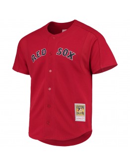 David Ortiz Boston Red Sox Mitchell & Ness Cooperstown Collection Mesh Batting Practice Jersey - Red