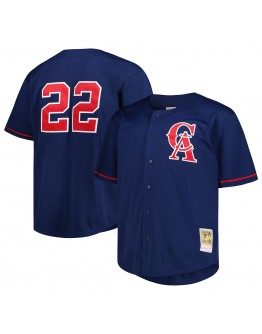 Bo Jackson California Angels Mitchell & Ness Big & Tall Cooperstown Collection Batting Practice Replica Jersey - Navy