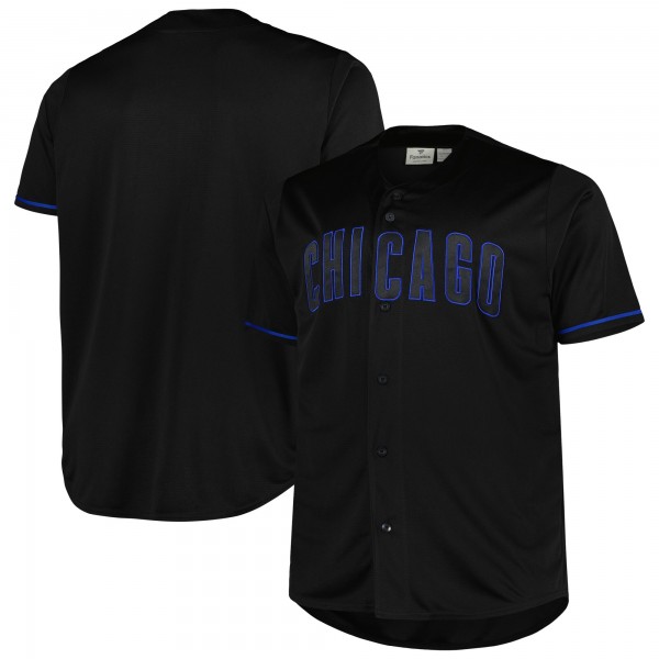 Chicago Cubs Big & Tall Pop Fashion Jersey - Black