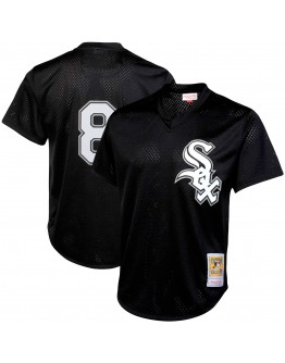 Bo Jackson Chicago White Sox Mitchell & Ness Cooperstown Collection Big & Tall Mesh Batting Practice Jersey - Black