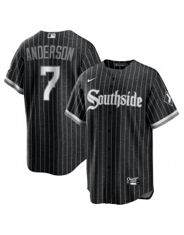 Tim Anderson Chicago White Sox Nike City Connect Replica Player Jersey - Black