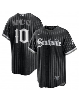 Yoan Moncada Chicago White Sox Nike City Connect Replica Player Jersey - Black