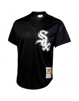 Bo Jackson Chicago White Sox Mitchell & Ness Cooperstown Collection Big & Tall Mesh Batting Practice Jersey - Black