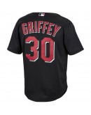 Ken Griffey Jr. Cincinnati Reds Mitchell & Ness Cooperstown Collection Batting Practice Jersey - Black