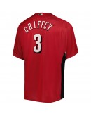 Ken Griffey Jr. Cincinnati Reds Mitchell & Ness Cooperstown Collection Mesh Batting Practice Jersey - Red