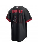 Ken Griffey Jr. Cincinnati Reds Nike 2023 City Connect Replica Player Jersey - Black