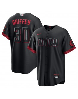 Ken Griffey Jr. Cincinnati Reds Nike 2023 City Connect Replica Player Jersey - Black