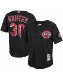 Ken Griffey Jr. Cincinnati Reds Mitchell & Ness Cooperstown Collection Batting Practice Jersey - Black