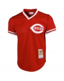 Johnny Bench Cincinnati Reds Mitchell & Ness Cooperstown Collection Big & Tall Mesh Batting Practice Jersey - Red