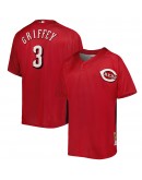 Ken Griffey Jr. Cincinnati Reds Mitchell & Ness Cooperstown Collection Mesh Batting Practice Jersey - Red