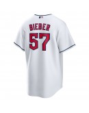 Shane Bieber Cleveland Guardians Nike Replica Player Jersey - White